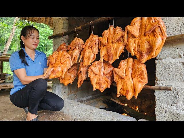 Process of Making Smoked Duck - Cooking with Daughter | Lý Phúc An