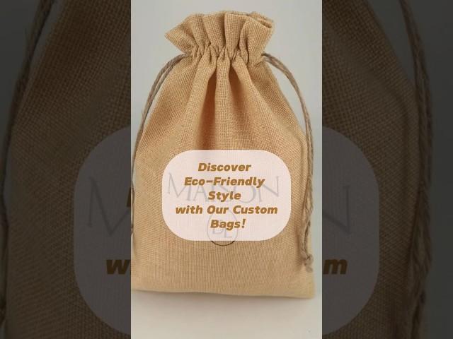  Eco-Friendly Custom Burlap Bags!  #EcoFriendly #BurlapBags #CustomPackaging