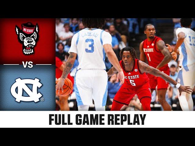 NC State vs. North Carolina Full Game Replay | 2024-25 ACC Men's Basketball