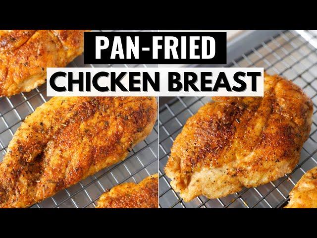 How To Make Pan Fried Chicken Breast | Lightly breaded, Tender, Juicy Chicken!