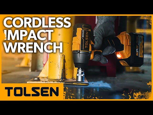 Tolsen 20V Cordless Impact Wrench High Torque Impact Wrench with Brushless Motor