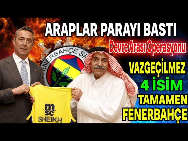 Araplar parayı yığdı aldı! Vazgeçilmez Adam Fenerbahçe'de..