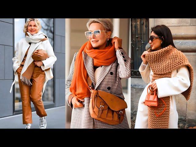 HOW to Transform Your Fall Look with Luxe Scarves! | Effortless Style Tips for Women in Their 60s