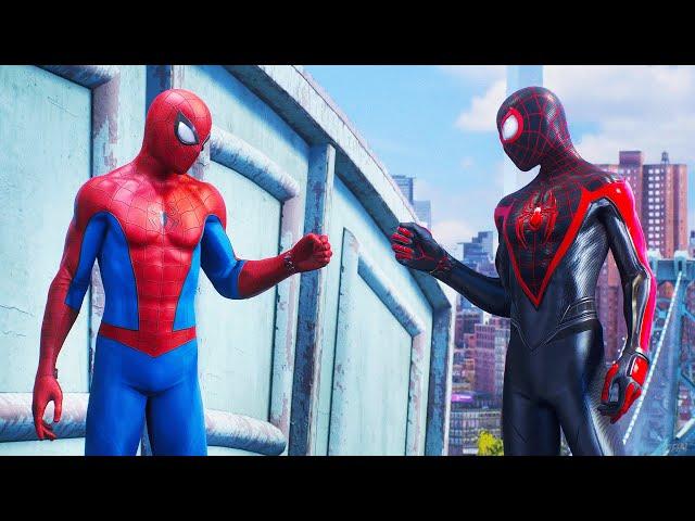 Spider-Man 2 - Peter & Miles being Friends & Enemies for 40 Minutes Straight