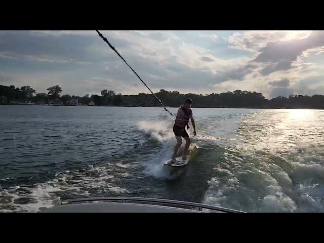 Owen wake surfing July 2022