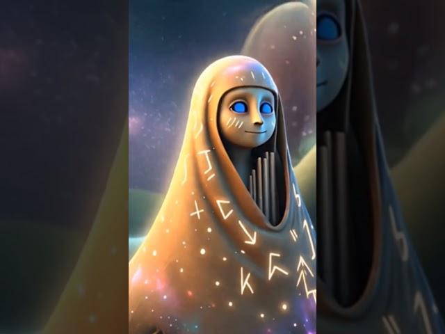 "Cosmic Guardian: Ancient Wisdom in a Whimsical World #animation #fantasy"