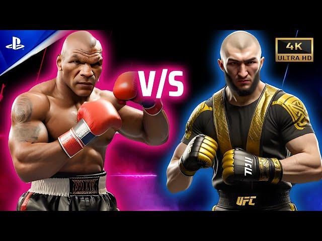 Mike Tyson Takes on Khamzat Chimaev In a Epic UFC Showdown