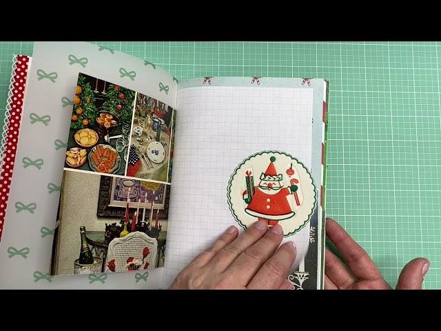 New in the Shop:  Christmas Junk Journal-"Holiday Time"