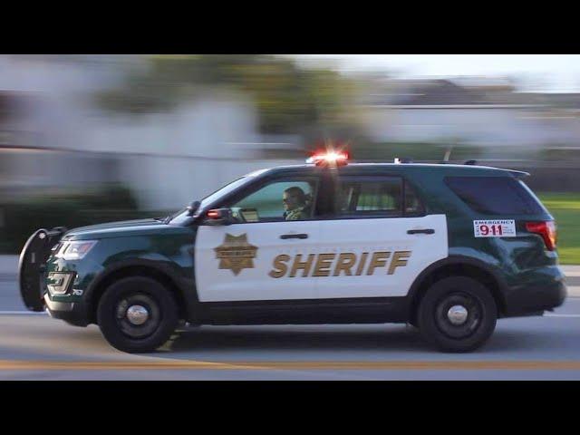 TONS of California Highway Patrol & Sheriff Police Cars Responding FAST with Epic Sirens!