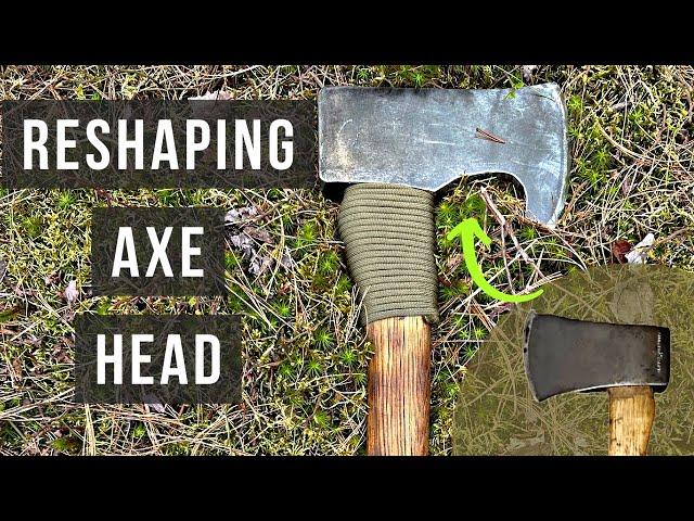 Reshaping an Axe Head at Home - Easy Method