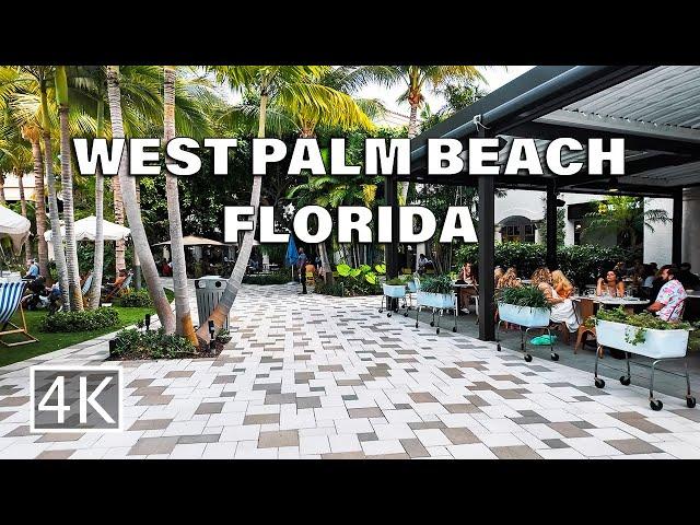 [4K] West Palm Beach Florida - Walking Tour