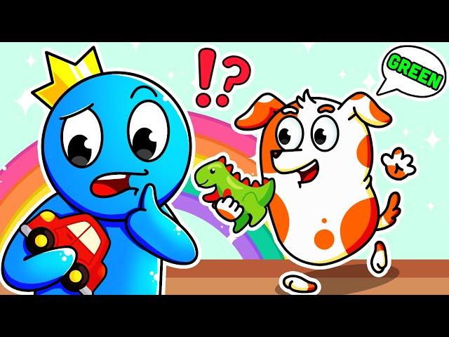 RAINBOW FRIENDS: Fun Color Games with HooDoo and Blue!  | Cartoon Animation