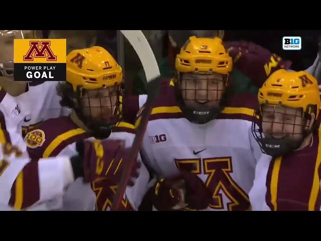 Highlights: Gopher Men’s Hockey Routs Badgers 8-0, Wins B1G Regular Season Title