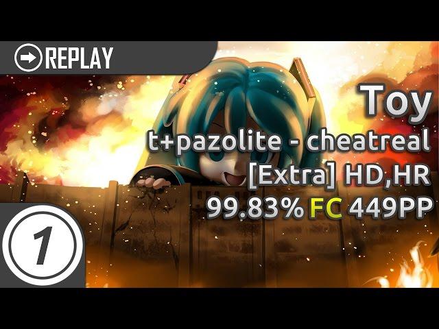 Toy | t+pazolite - cheatreal [Extra] +HD,HR | FC 99.83% 449pp  #1