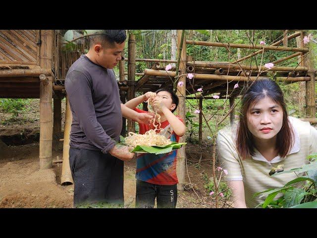 make coconut jam, take peach branches to prepare Tet for father and son