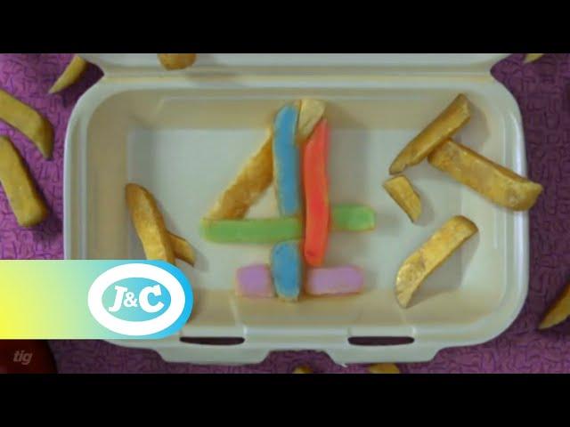 E4 Chippy ident vs. Channel 4 Space Squad ident