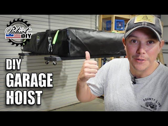 DIY Garage Hoist / Lift System / Rooftop Tent Storage