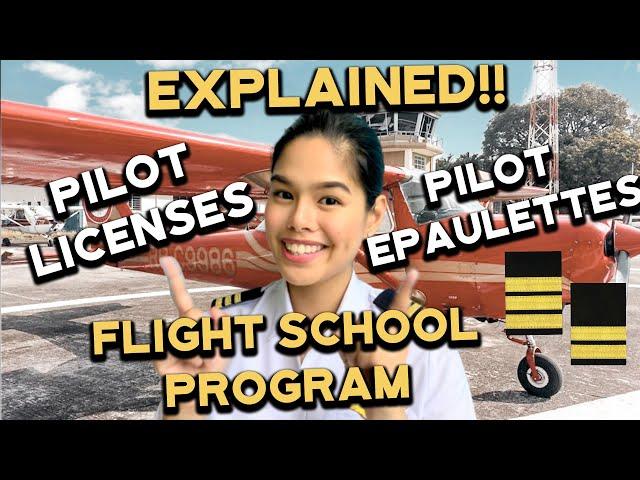 FLIGHT SCHOOL PROGRAM, PILOT LICENSES & PILOT EPAULETTES/ STRIPES EXPLAINED!! | EPISODE 4