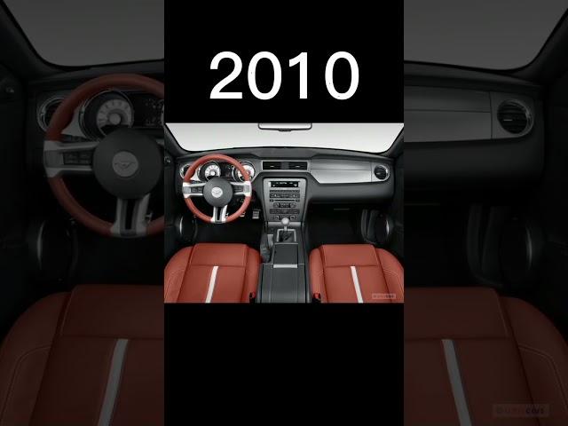 evolution of Mustang interior (1990/2023)#mustang #evolution #2023 #trending #shortsfeed #viral #yt