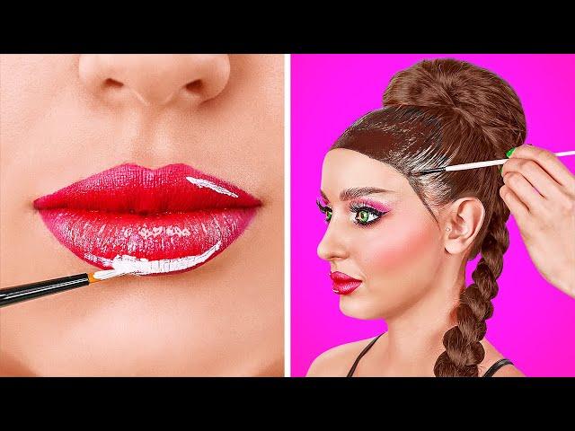 TRANSFORMATIONS INCROYABLES || Tutoriel de Maquillage de Poupée et Effets Spéciaux avec 123 GO!