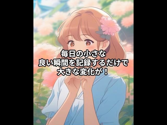 毎日の小さな幸せを見つけるポジティブ日記 #shorts  #トリビア #アニメ #宇宙時代#ポジティブ #瞑想