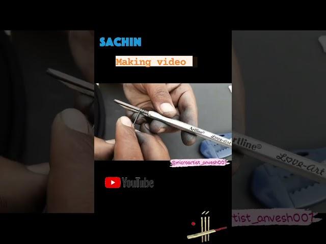 making video of #sachin on pencil|#teamindia|#ipl|#mumbaiindians|microart|#beginner's|#godofcricket