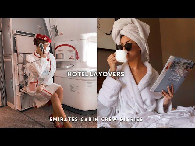 Emirates Cabin Crew Vlog | Stuck In The Hotels on My Layovers  | My Life As A Flight Attendant