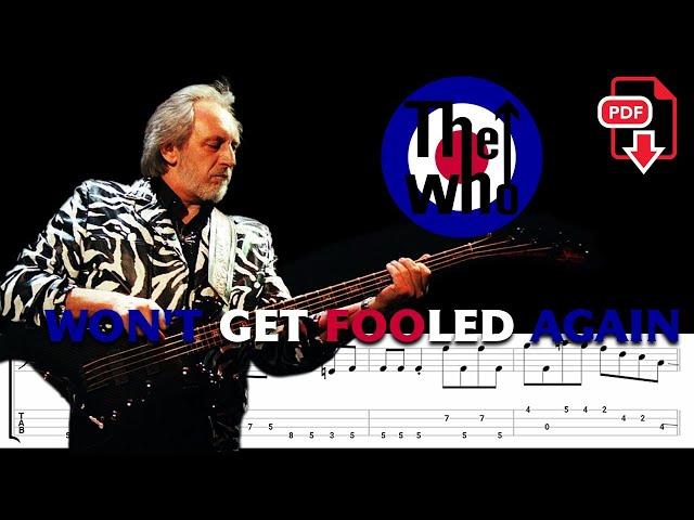 The Who - Won’t Get Fooled Again (Accurate Bass Tabs) @ChamisBass #thewhobass #chamisbass