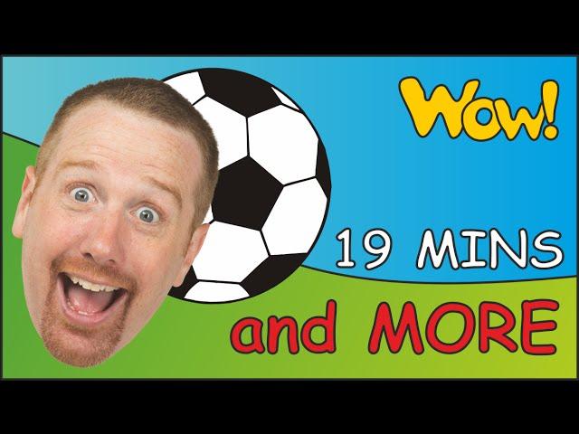 Football at the Park + MORE | Story time for Children | 19 Minutes Compilation English ESL Stories