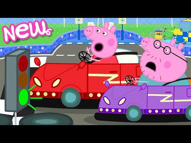 Peppa Pig Tales ️ EPIC Electric Car Race!  BRAND NEW Peppa Pig Episodes