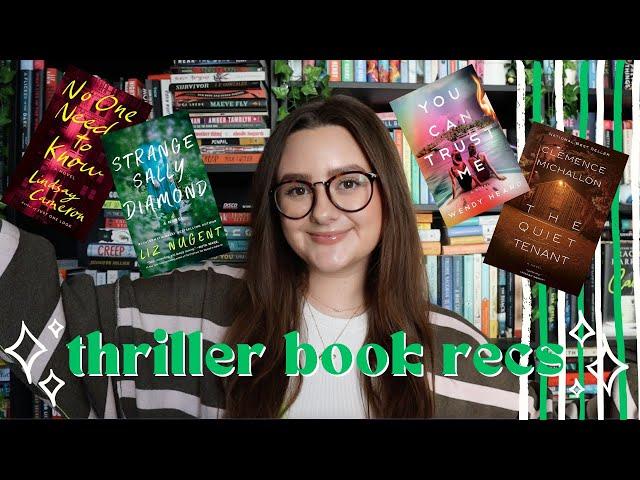 thriller book recommendations 2024 | get out of a slump with these underrated thriller recs