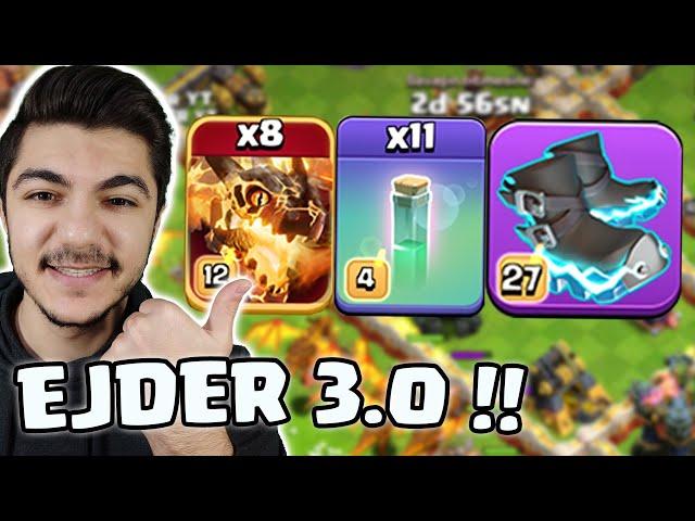 EJDER 3.0 ORDUSU !! ÇOK GÜÇLÜ ! - Clash Of Clans