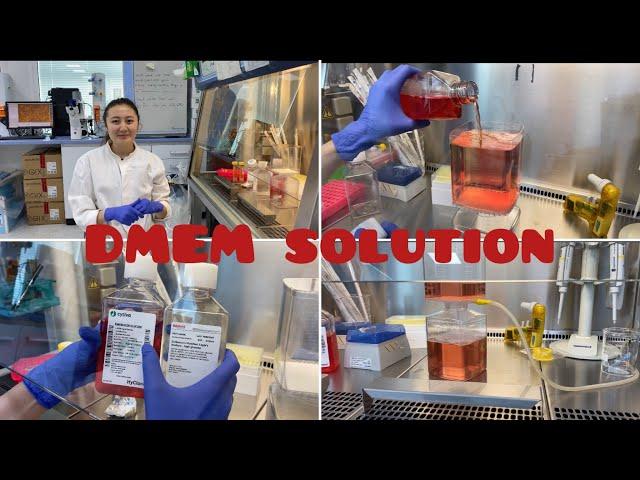 How to prepare Dulbecco's Modified Eagles Media solution for cell culturing, easy way