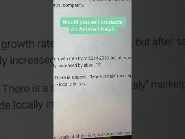 Amazon Italy has "Made in Italy" section