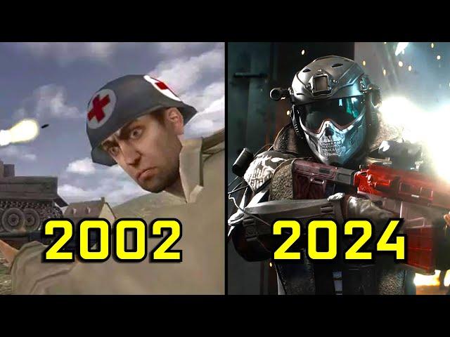 Evolution of Battlefield 2002-2024