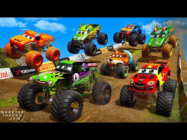 Monster Jam Madness: Epic Monster Trucks Racing & High-Speed Stunts on Forest Hill Track!