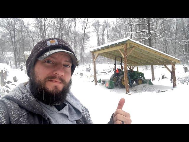 Homestead Style Carport | Conventional Lumber/Timber Mix Build