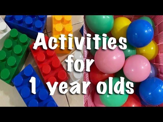 Activities for 1 year olds|| Kids hacks|| Keeping a 1 year old busy at home||