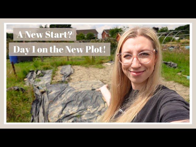 Starting Again? Day 1 On Our New Allotment Plot!  | July  | The Allotment Vlogs #42