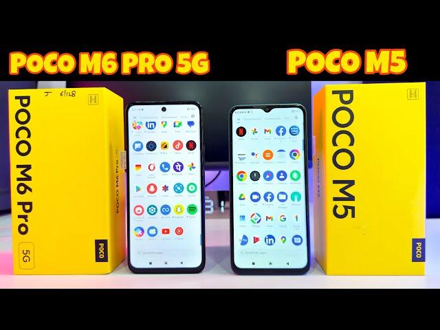 Poco M6 Pro 5G  Poco M5  Unboxing and Comparsion || Camera || Price || Specifications