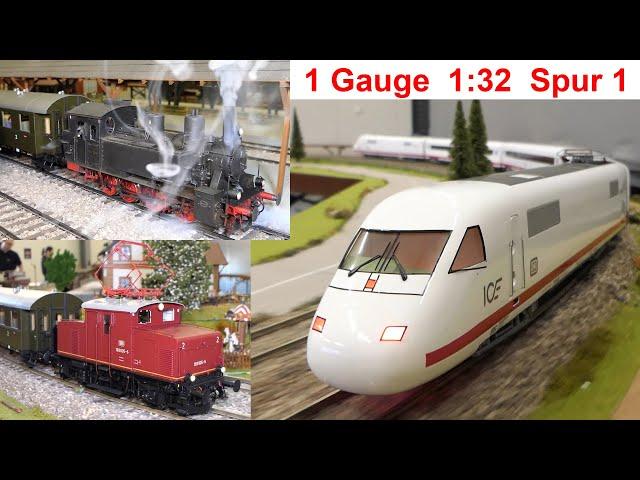 Gauge 1 Driving Meeting Munich 1/25 - model railway 1:32 E69, Intercity Experimental, MWB V662, VT98