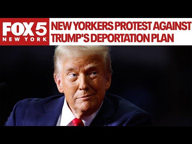 New Yorkers protest against Trump's deportation plan