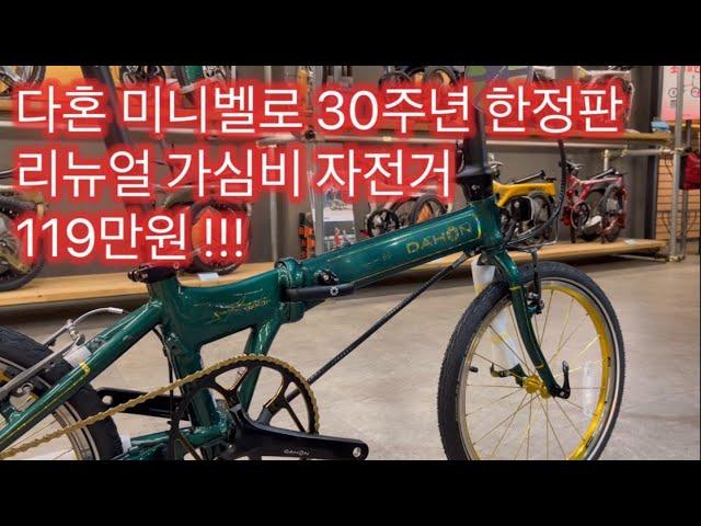 119만원 다혼 30주년 기념모델의 놀라운 가심비, 접이식 미니벨로, 고급 접이식 자전거