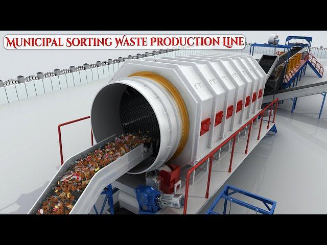 MSW Municipal Solid Waste Garbage Sorting Plant Production Line