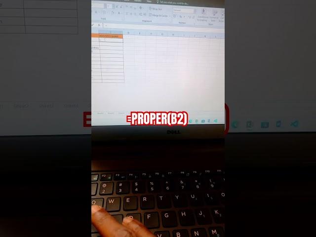 How to proper name in Excel