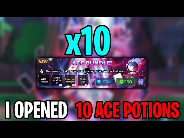 I OPENED A *MASSIVE* AMOUNT OF ACE POTIONS INSIDE OF JULES RNG... (DESCOHERENT?)