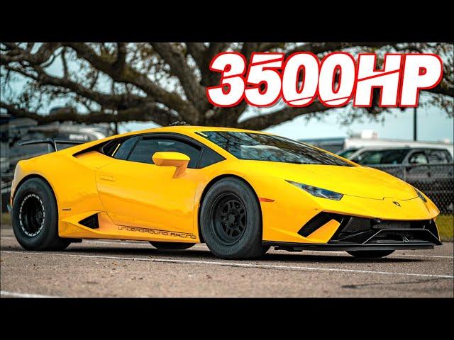 3500HP Lambo SCREAMS 10,000RPM to 236MPH! (Drag Huracan Insane G-Force)