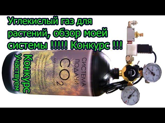 Углекислый газ для растений, Система Углекислого газа Co2 в аквариум, Баллон с Со2