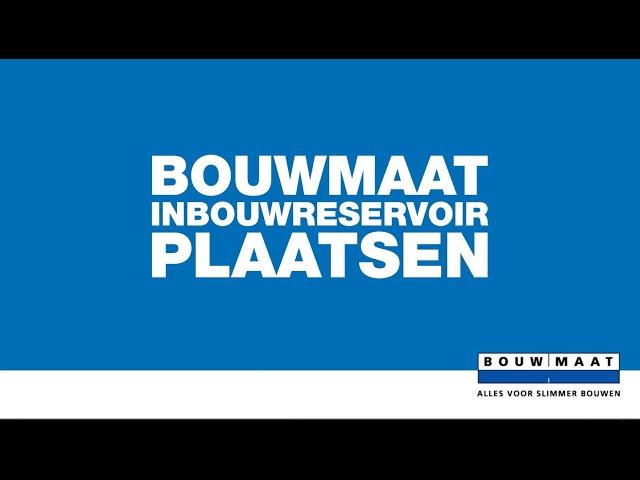 Bouwmaat legt uit! Plaats het Bouwmaat inbouwtoilet