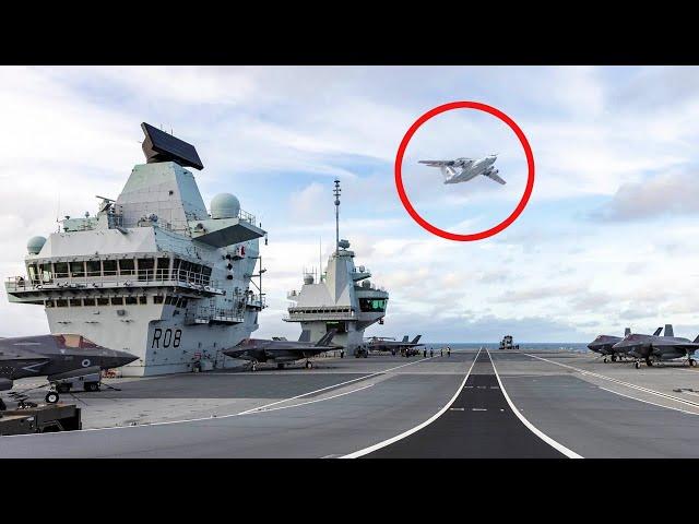 HMS Queen Elizabeth INTERCEPTS Russian SPY Plane, Then THIS Happened...